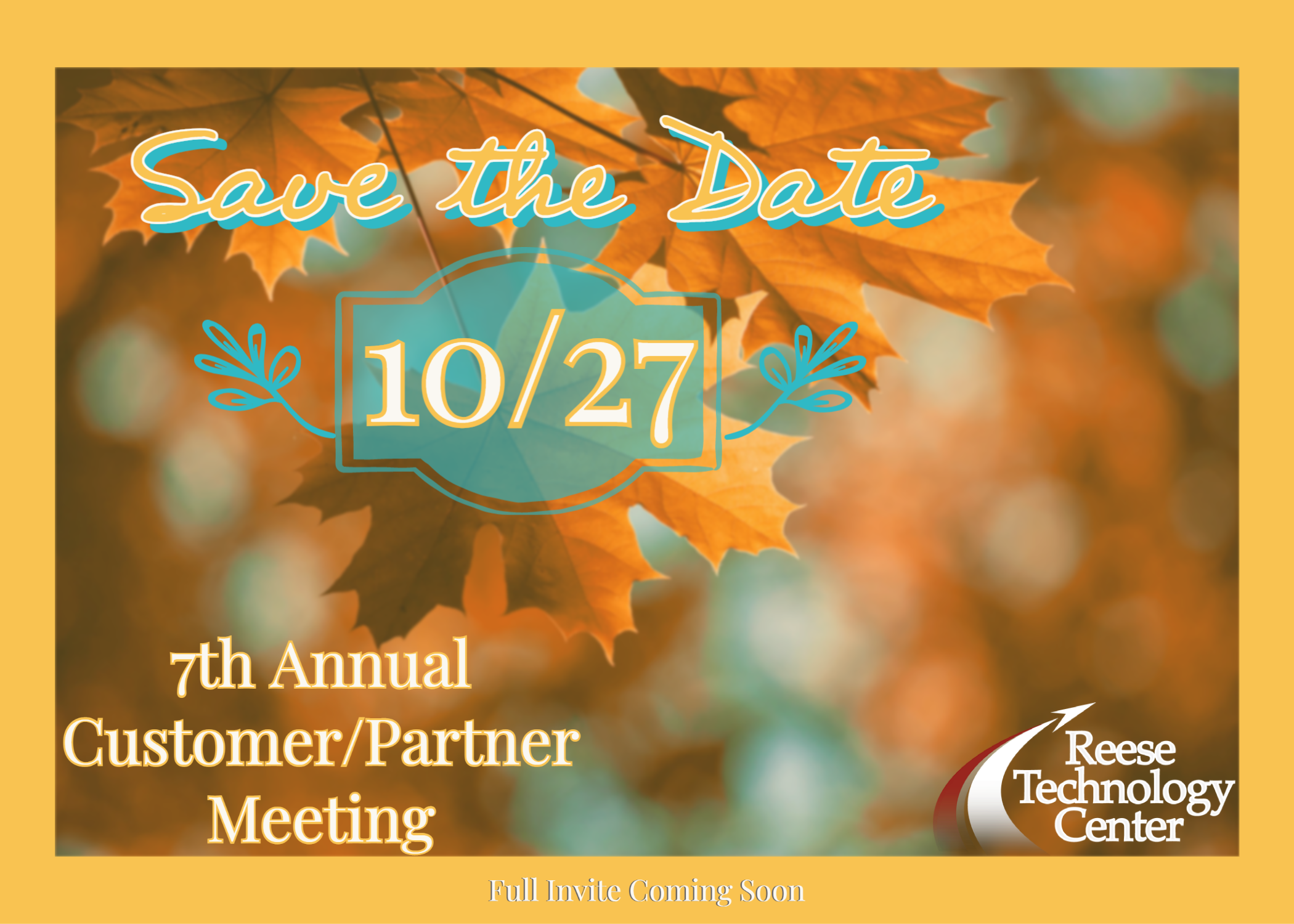 Save the Date Meeting Announcement